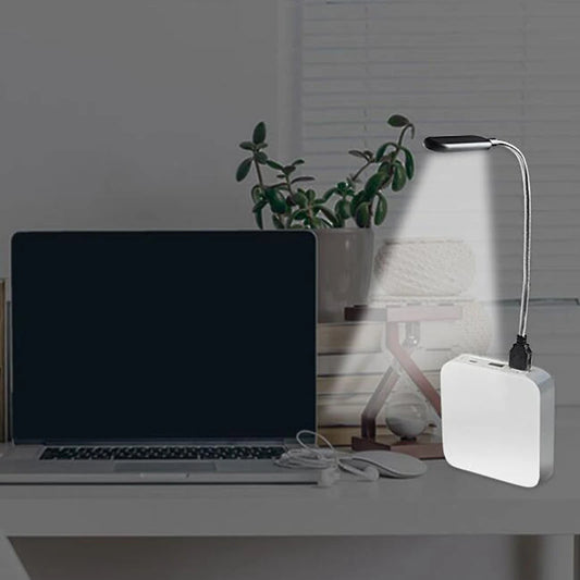 Mini USB LED Boglampe | 4 LED Pærer | Øjenbeskyttelse & Bærbar Natlampe