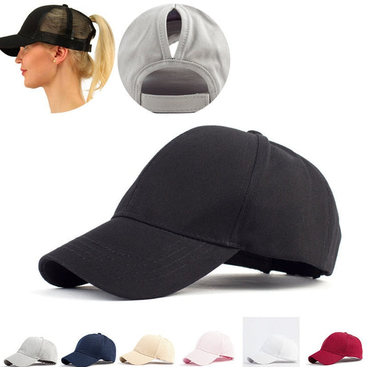 Rommelige Bun Baseball Cap med Justerbar Størrelse og Premium Kvalitetsmateriale – Ideel til Sport og Hverdag-1