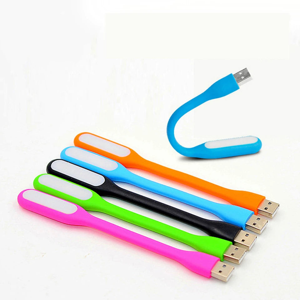 Mini USB LED Læselampe | Bærbar & Fleksibel | Øjenbeskyttende Natlampe til Laptop & Powerbank