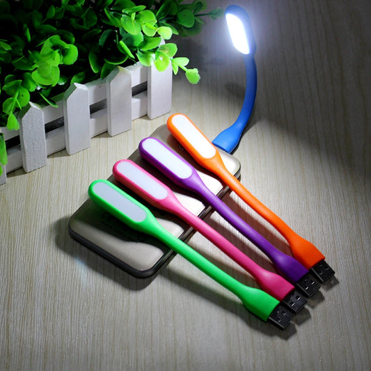 Mini USB LED Læselampe | Bærbar & Fleksibel | Øjenbeskyttende Natlampe til Laptop & Powerbank