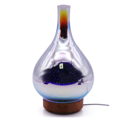 VuurDiffuser Luftfugter med 3D LED-belysning – Aromaterapi og Natlampe i Kompakt Design-1