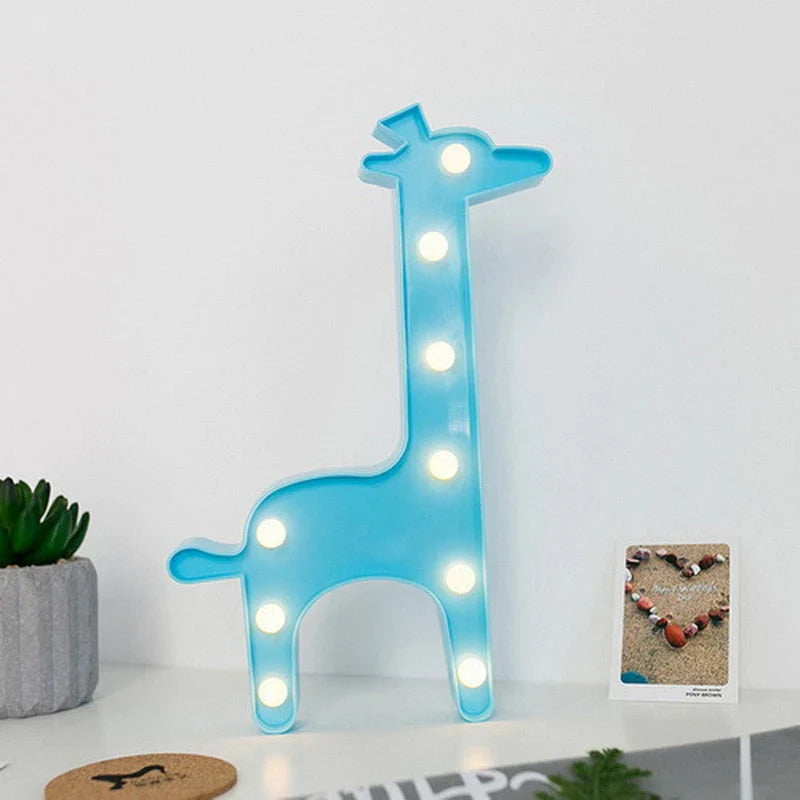 Variant image for LED Natlampe til Børn med Unikt Design – Batteridrevet Indendørs Natlamper i Forskellige Farver-12