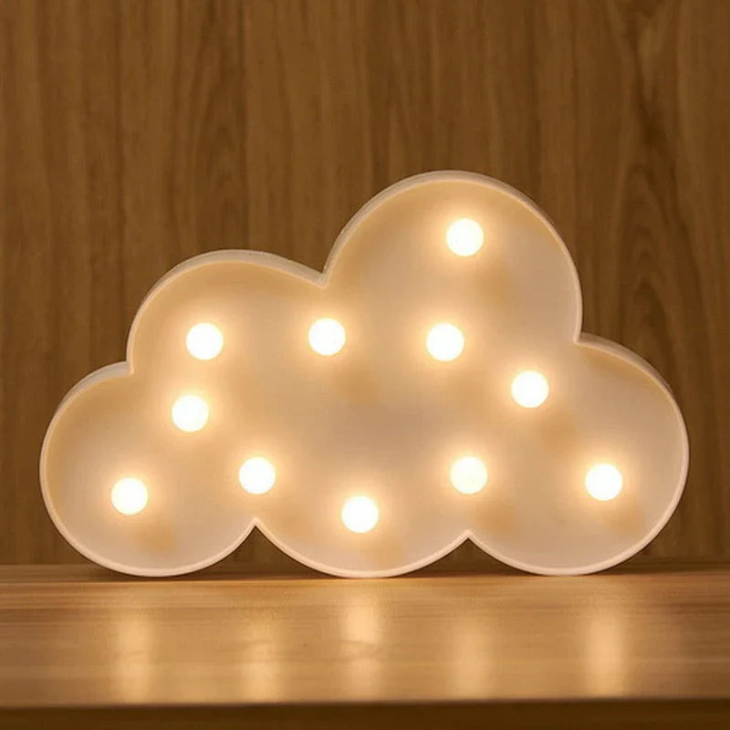 Variant image for LED Natlampe til Børn med Unikt Design – Batteridrevet Indendørs Natlamper i Forskellige Farver-7
