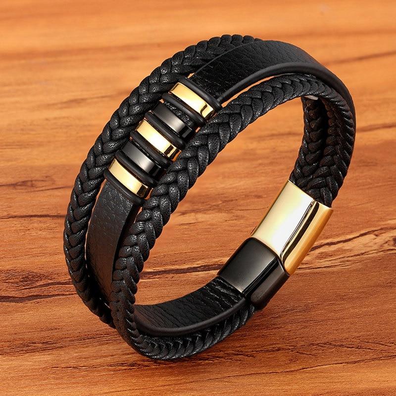 Darien - Stilfulde armbånd i ægte læder til mænd