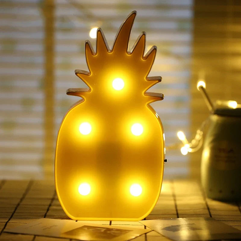 LED Natlampe til Børn med Unikt Design – Batteridrevet Indendørs Natlamper i Forskellige Farver-4