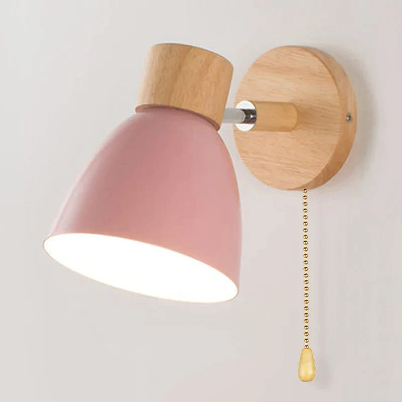 Variant image for Væglampe i Træ med Draaifunktion – Minimalistisk Skandinavisk Design, Justerbar Lysretning, Flere Farver-11