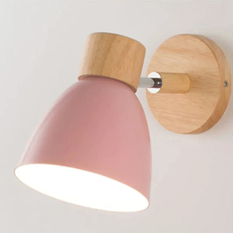 Variant image for Væglampe i Træ med Draaifunktion – Minimalistisk Skandinavisk Design, Justerbar Lysretning, Flere Farver-12