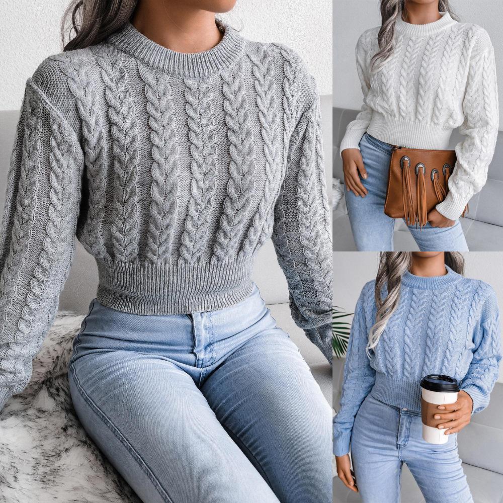 Athena - Chic ensfarvet trøje | Elegance og komfort