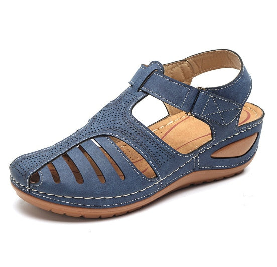 Variant image for Læder Retro Sandaler Dame med Komfort og Holdningsforbedring – Smerte Lindring og Optimal Støtte-19