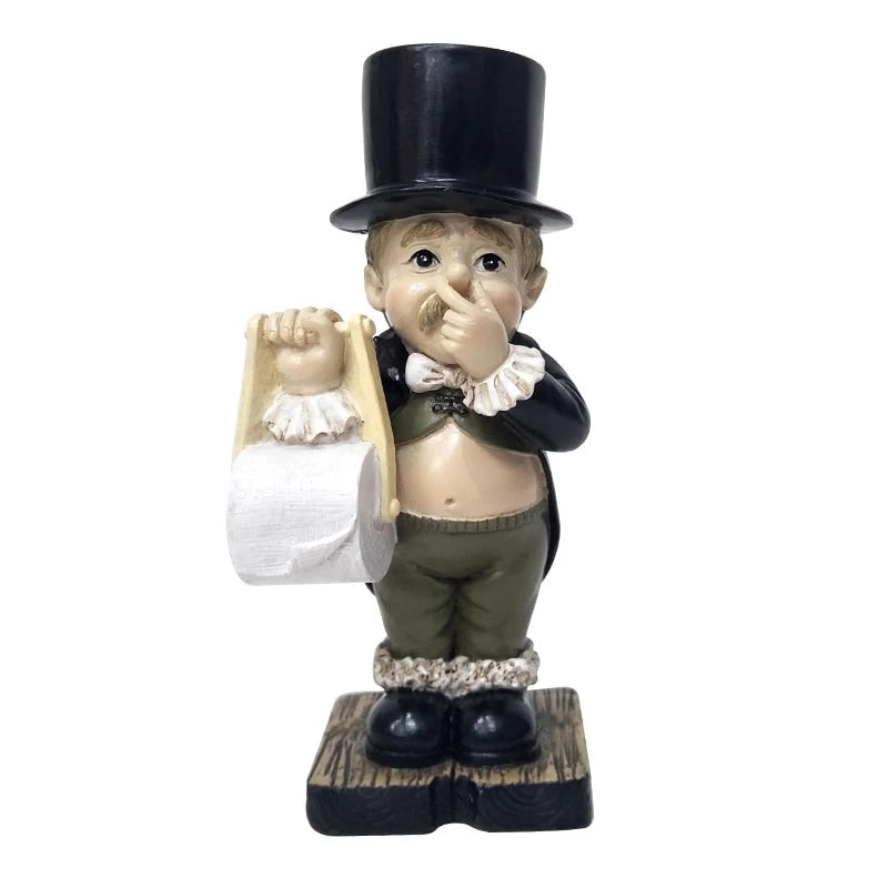 Toiletpapirholder i Butler Design – 27 cm Høj, Holdbar Harz, Praktisk og Dekorativ til Toiletpapirrolle-4