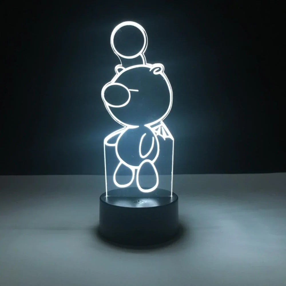 3D Fantasi Lampe med Touch Kontrol og 7 Farver – Kreativ Belysning til Hjemmet-5