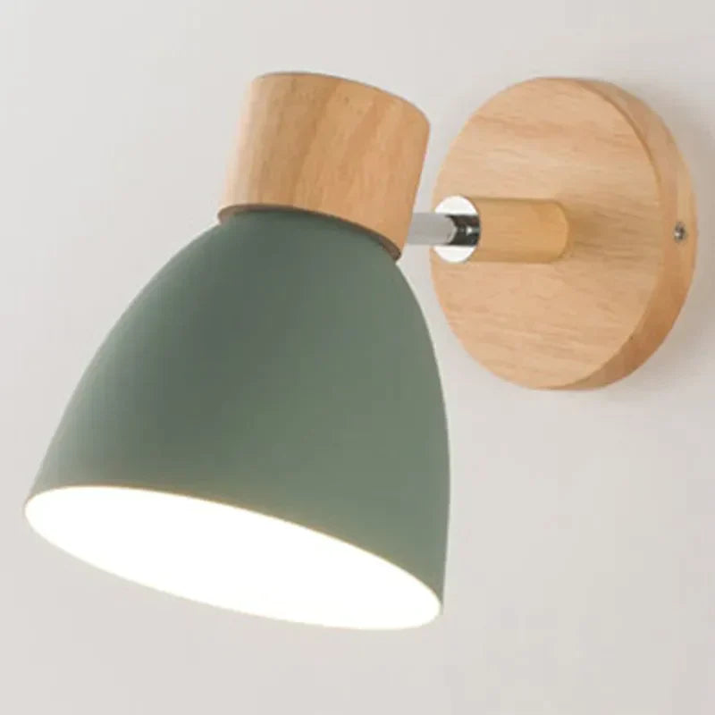 Variant image for Væglampe i Træ med Draaifunktion – Minimalistisk Skandinavisk Design, Justerbar Lysretning, Flere Farver-6