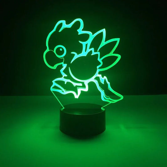 3D Fantasi Lampe med Touch Kontrol og 7 Farver – Kreativ Belysning til Hjemmet-1