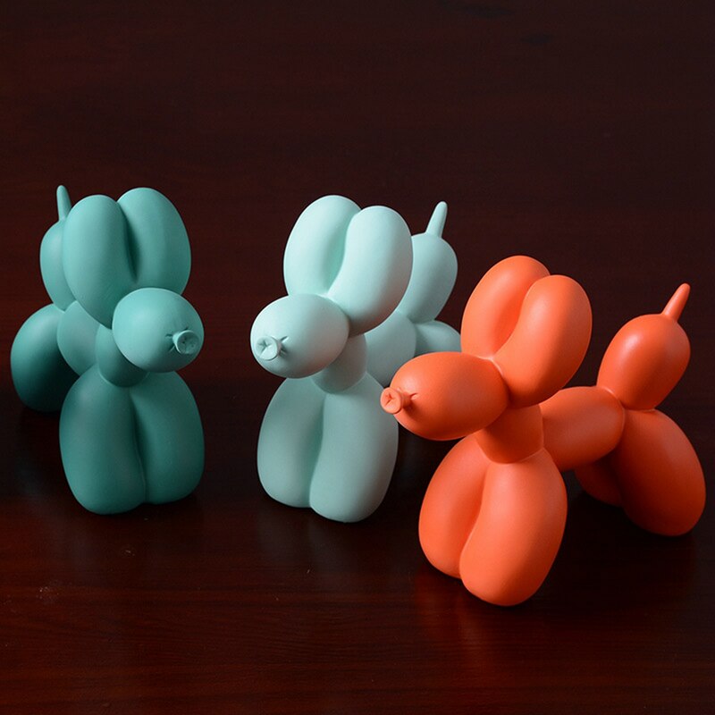 ColorPup - Skulptur af ballonhund i levende farver