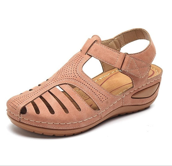 Variant image for Læder Retro Sandaler Dame med Komfort og Holdningsforbedring – Smerte Lindring og Optimal Støtte-46