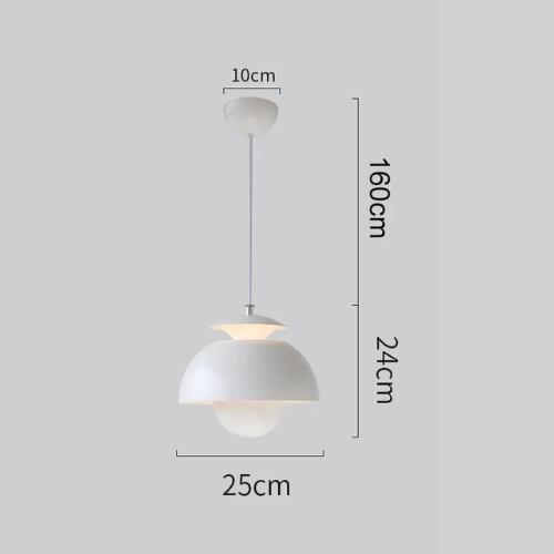 Moderne LED Loftlampe i Skandinavisk Design - Elegant Blomsterform til Soveværelse og Stue-3