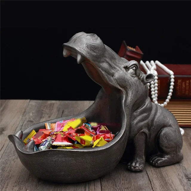 Dekorativ Opbevaringsboks Plast i Hippo Design – Praktisk og Robust Desktop Organizer til Små Genstande-4