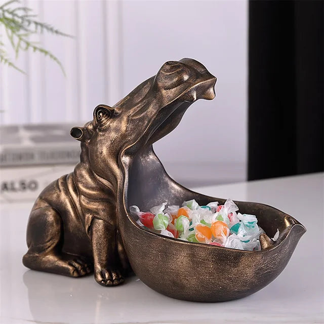 Dekorativ Opbevaringsboks Plast i Hippo Design – Praktisk og Robust Desktop Organizer til Små Genstande-6