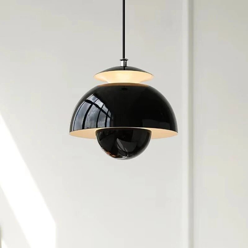 Moderne LED Loftlampe i Skandinavisk Design - Elegant Blomsterform til Soveværelse og Stue-1