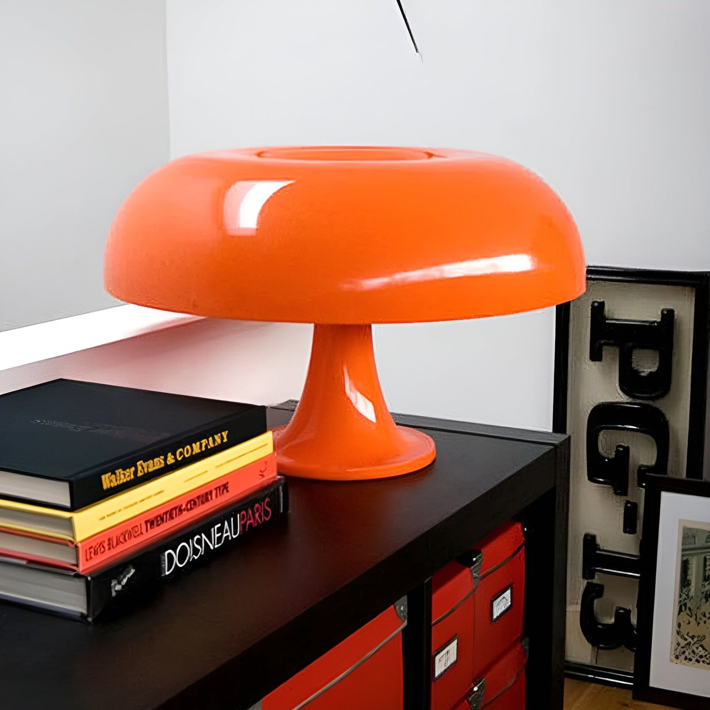 RetroGlow - Minimalistisk LED-svampe-bordlampe | Moderne LED-teknologi