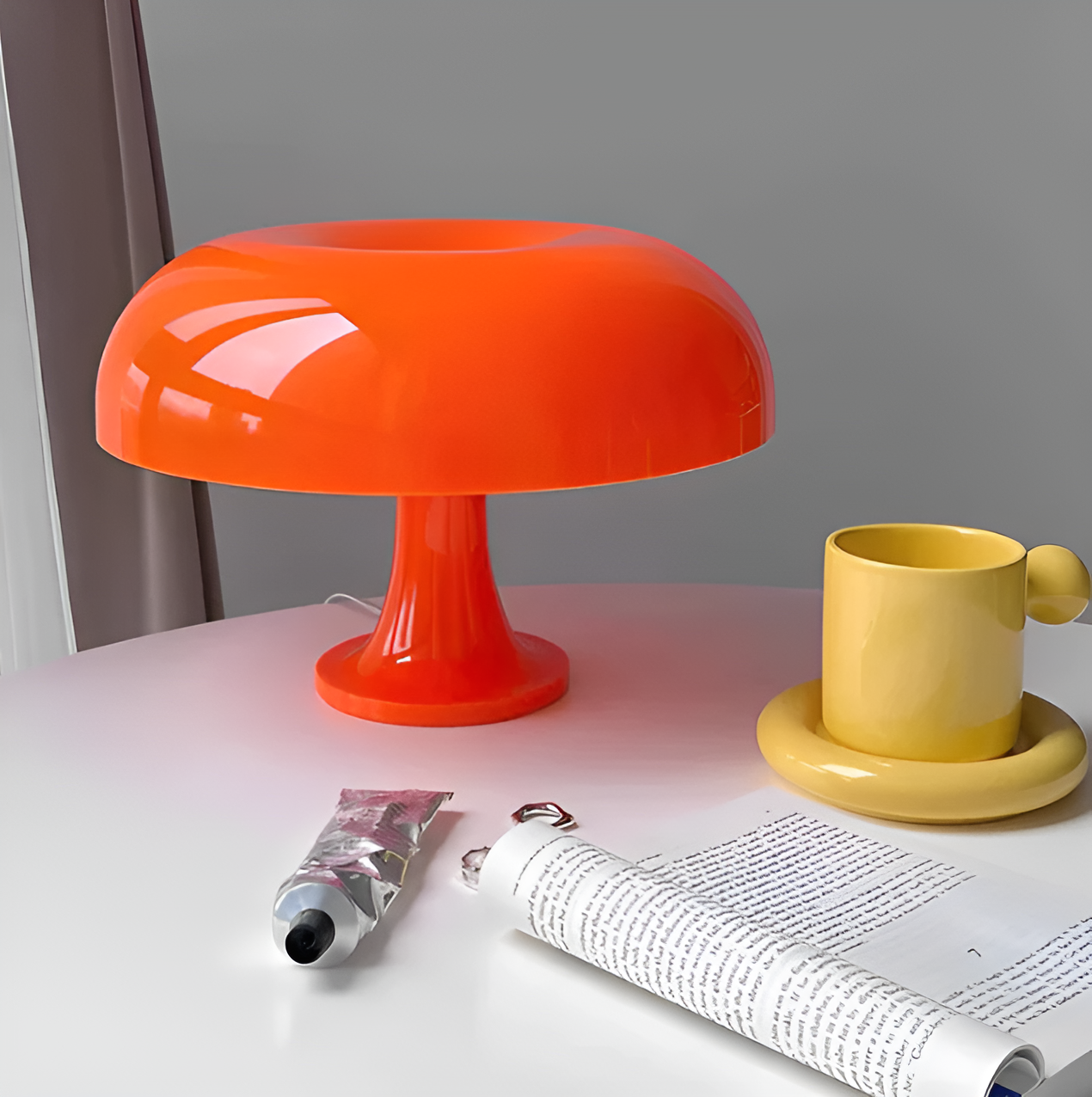 RetroGlow - Minimalistisk LED-svampe-bordlampe | Moderne LED-teknologi