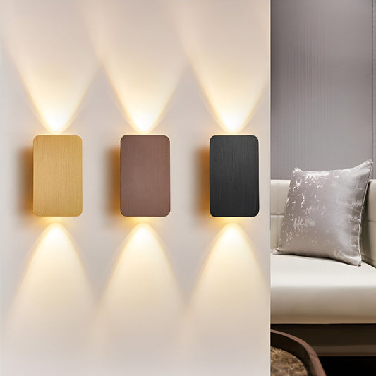 LumoBeam - Moderne, minimalistische, rechteckige Mini-LED-Wandleuchte