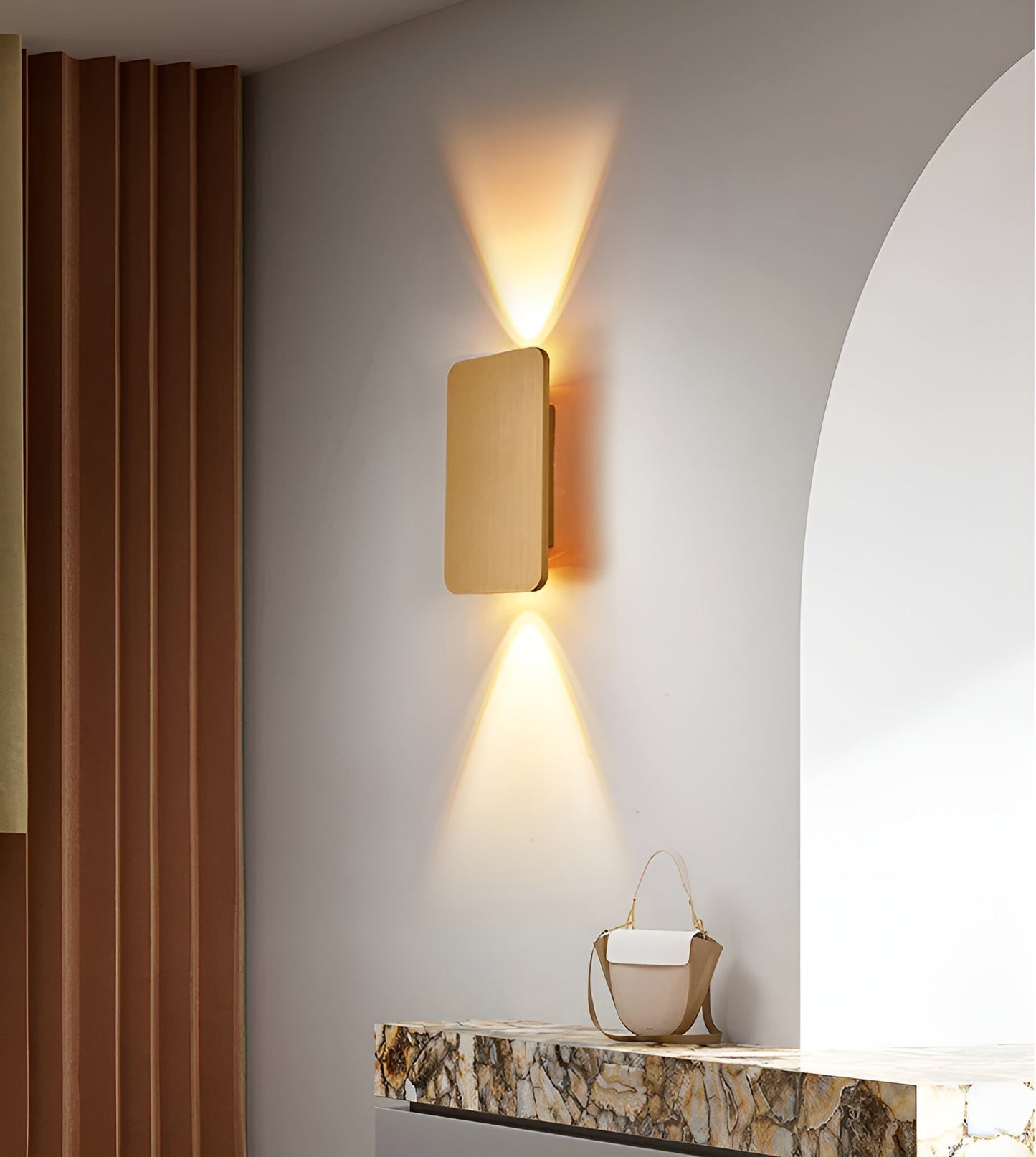 LumoBeam - Moderne, minimalistische, rechteckige Mini-LED-Wandleuchte