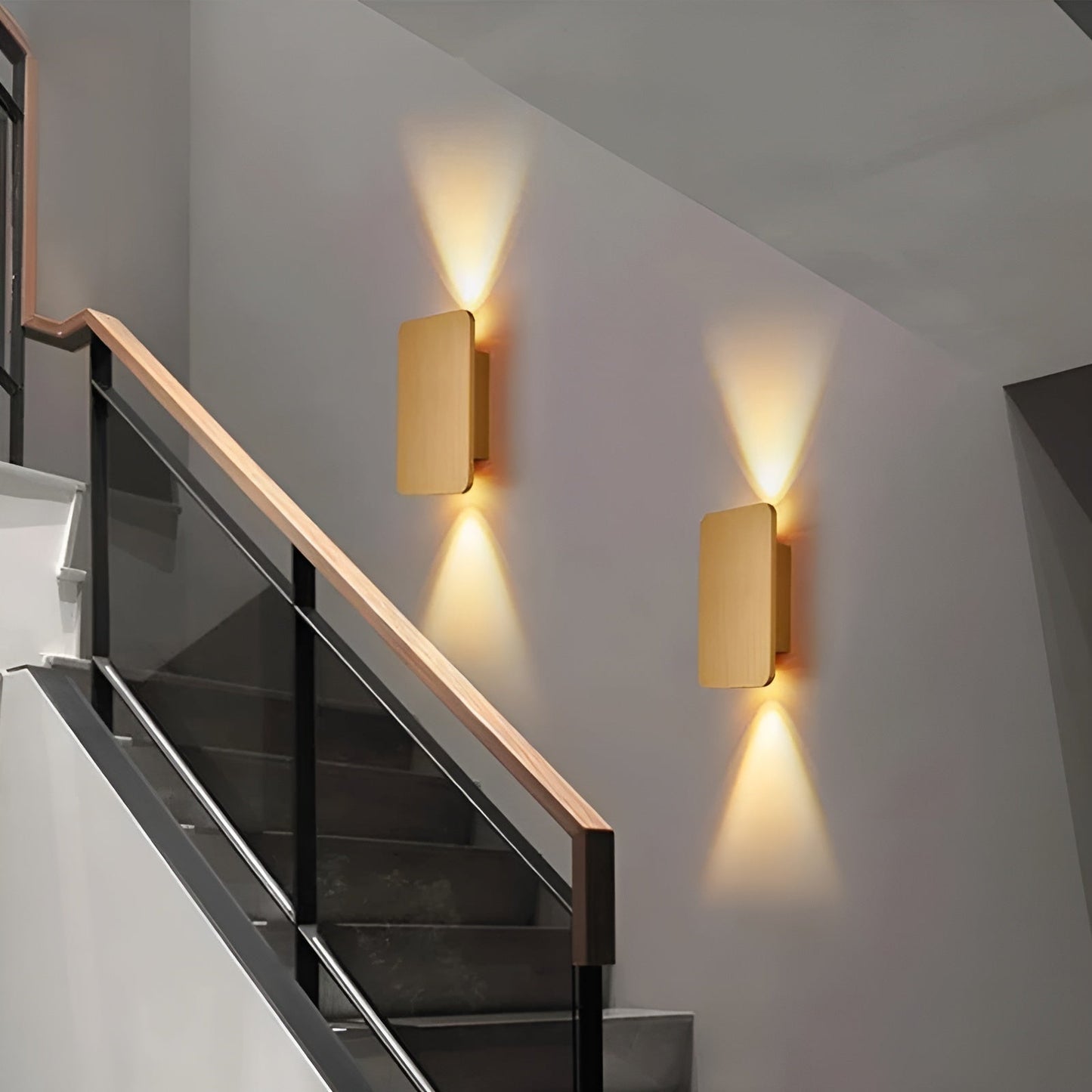 LumoBeam - Moderne, minimalistische, rechteckige Mini-LED-Wandleuchte