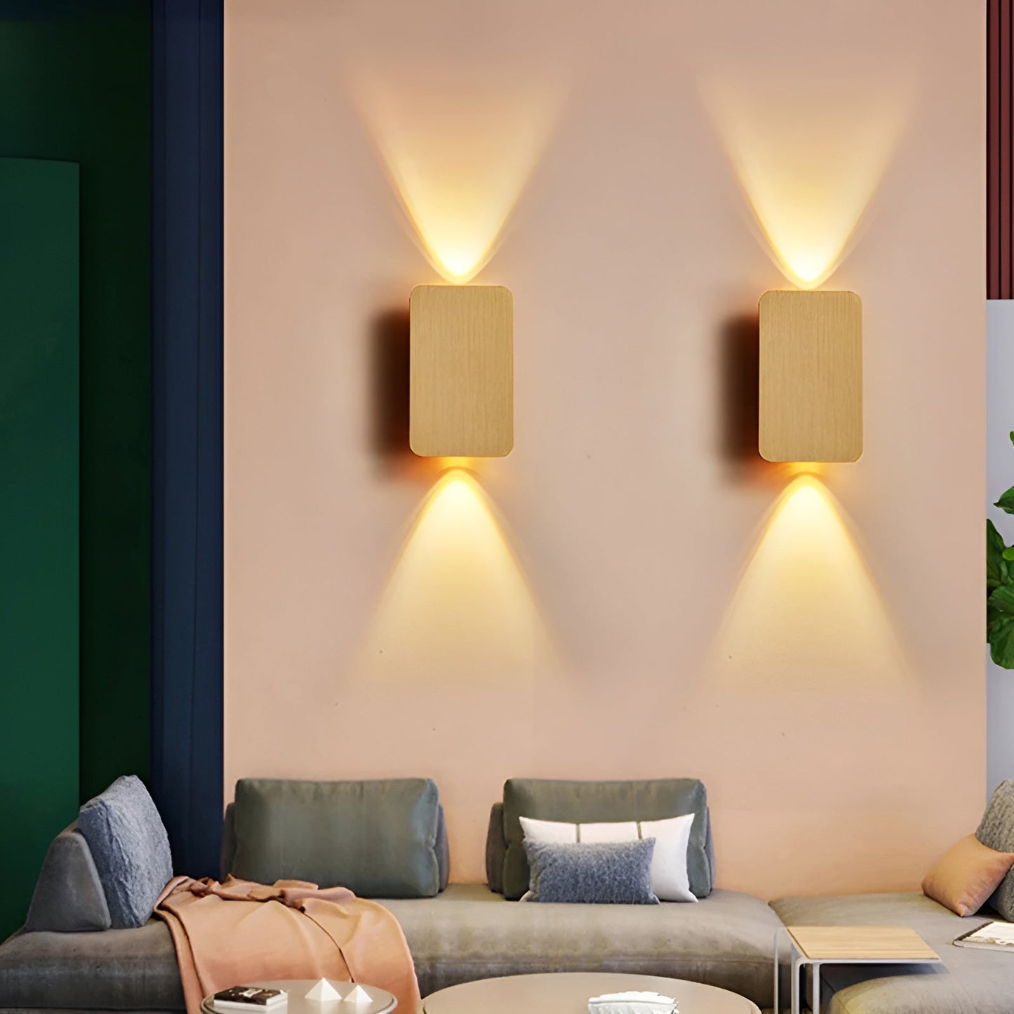 LumoBeam - Moderne, minimalistische, rechteckige Mini-LED-Wandleuchte