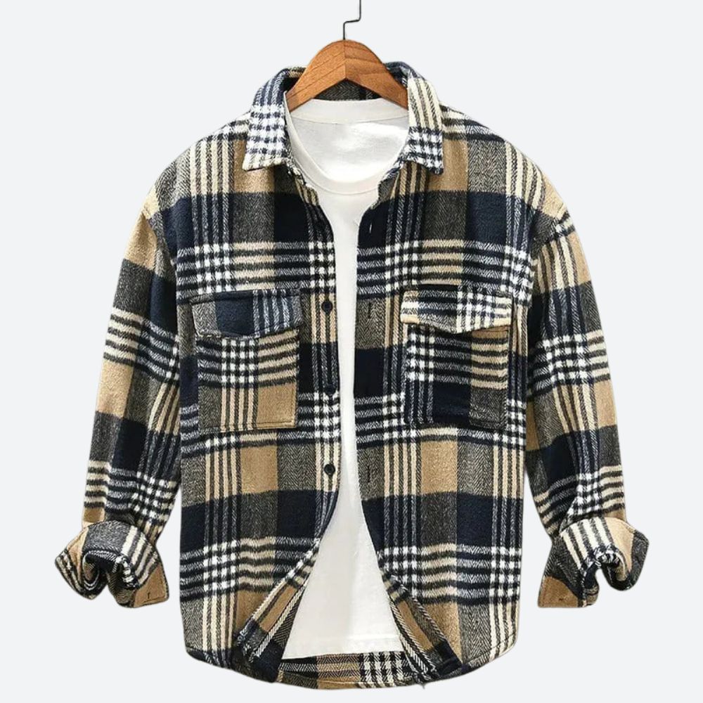 ChicFlanell - Klassisk flannelskjorte til mænd | Behagelig at have på til enhver lejlighed
