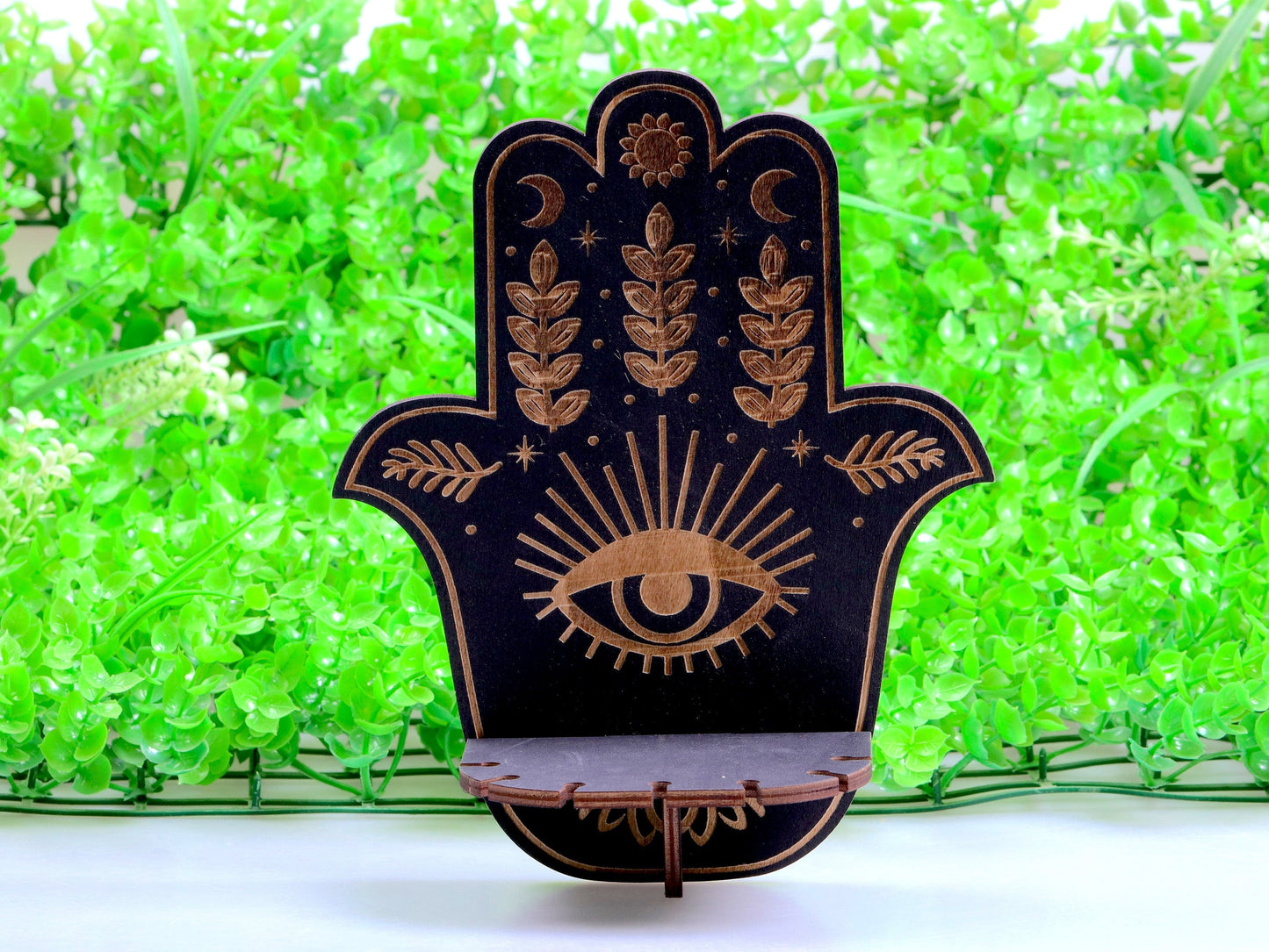HamsaGlow - Hamsa Hand den beskyttende krystalhylde
