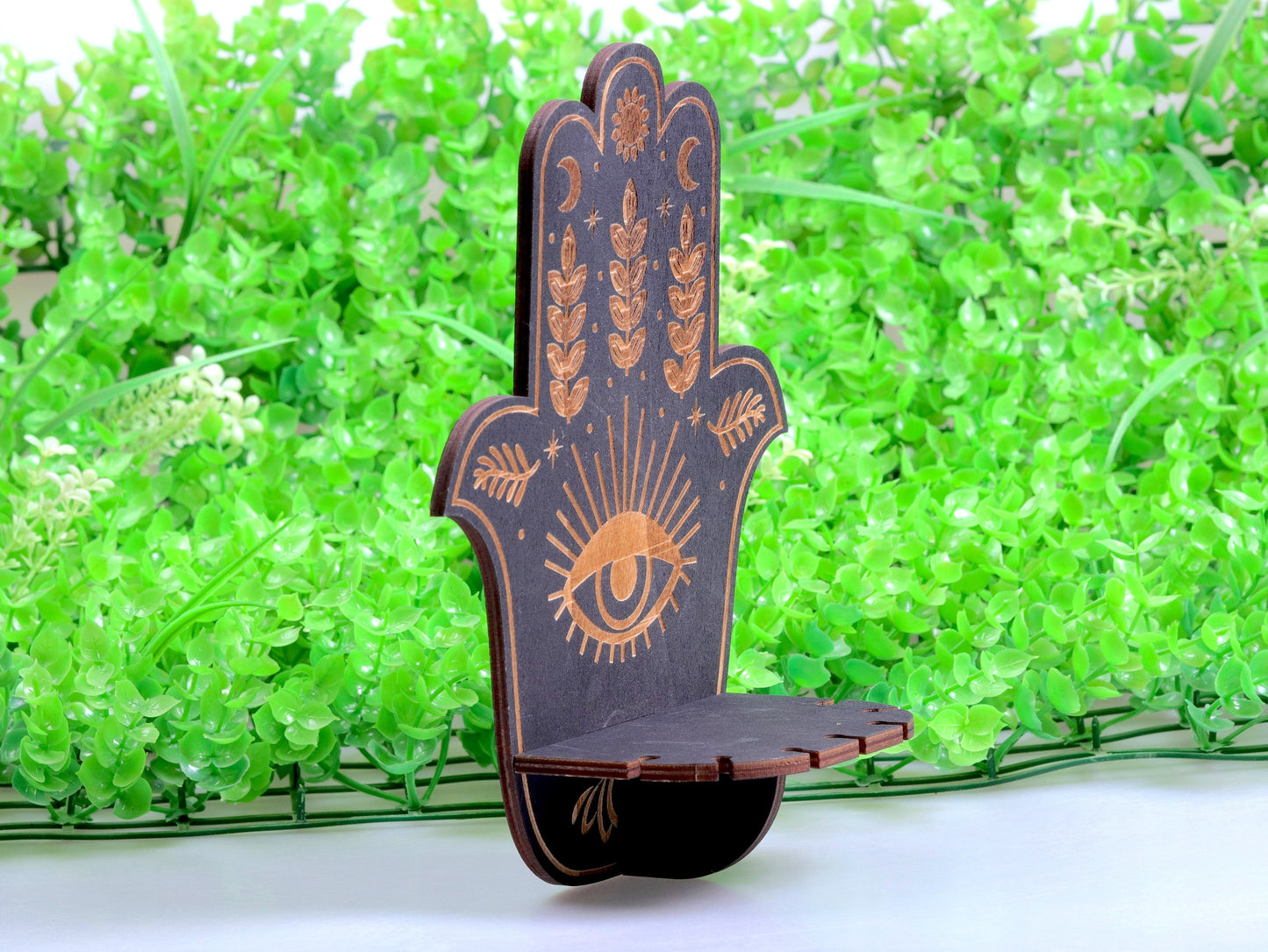 HamsaGlow - Hamsa Hand den beskyttende krystalhylde