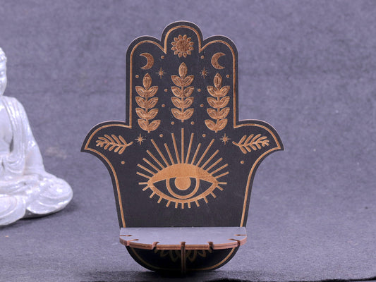 HamsaGlow - Hamsa Hand den beskyttende krystalhylde