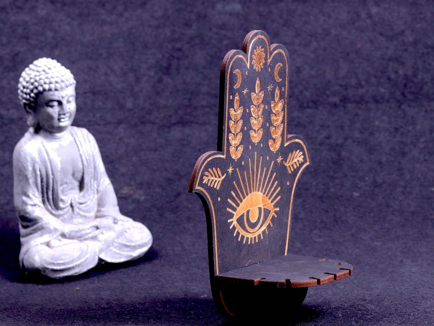 HamsaGlow - Hamsa Hand den beskyttende krystalhylde