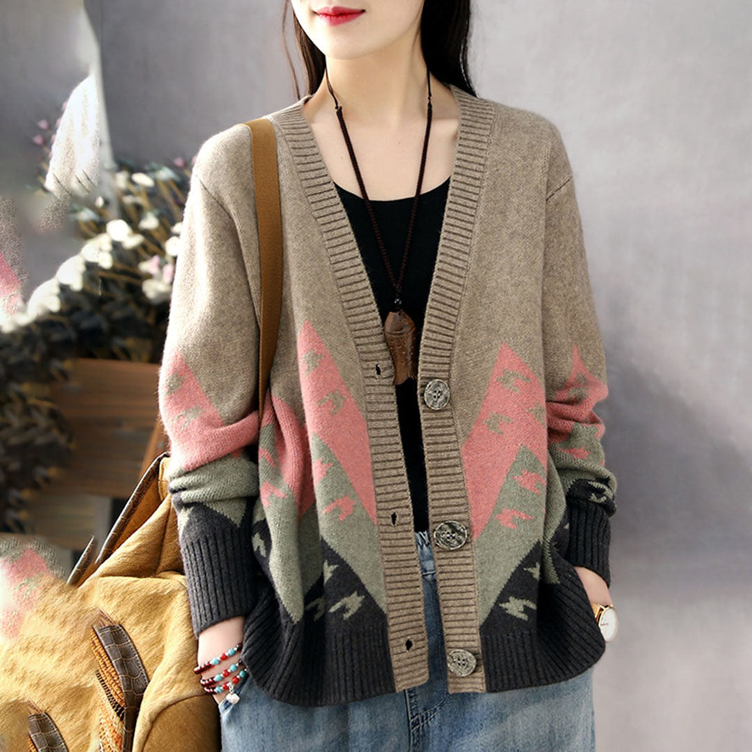 Elina - Klassisk komfortabel cardigan