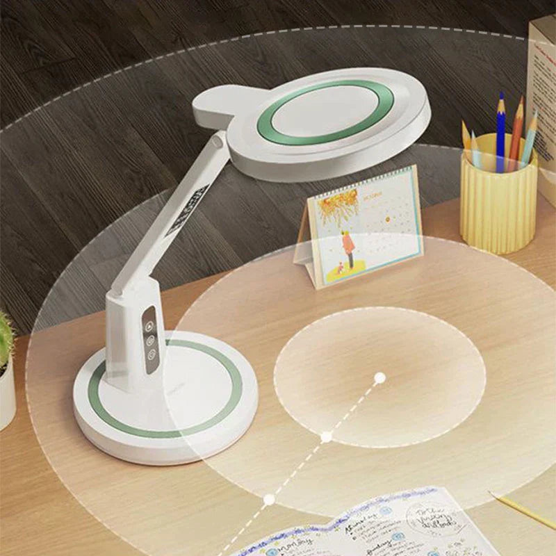 TimeGlow - Multifunktionel skrivebordslampe med indbygget ur