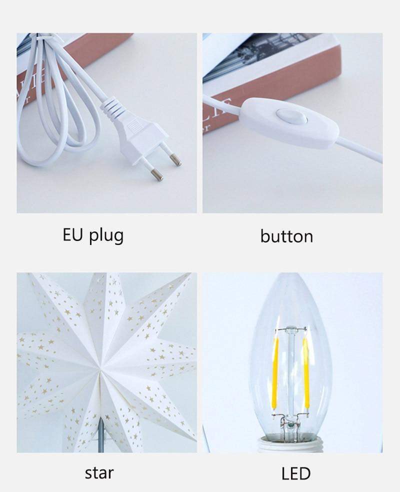 StellarGlow | Strålende LED-stjerne-bordlampe
