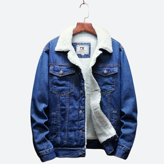 DenimGuard - Denim vinterjakke til mænd | Stilfuld beskyttelse til kolde dage