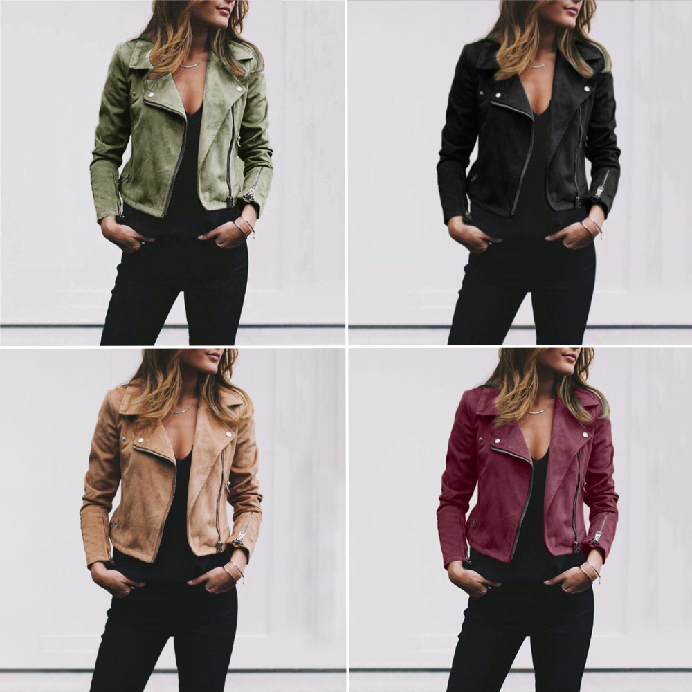BikerChic - Ruskindsbikerjakke til kvinder | Alsidig stil til enhver lejlighed