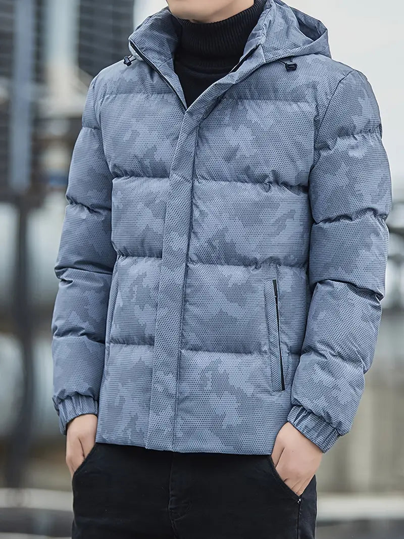 CamoGuard - Vinterjakke med hætte til mænd | Robust stil med optimal varme