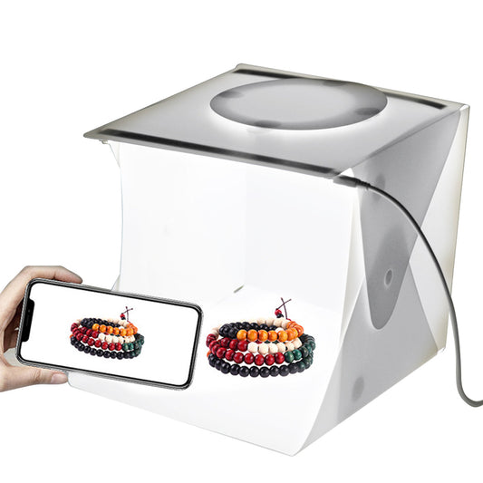 ProFotoBox - Mini fotostudie | sammenklappelig lyskasse med LED