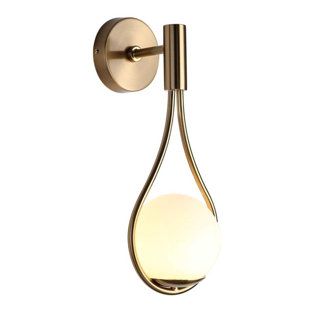 Moderne Væglampe i Sort og Guld – Minimalistisk Design til Stue og Kontor, Stærk Lysudbytte, Jern og Glas-5