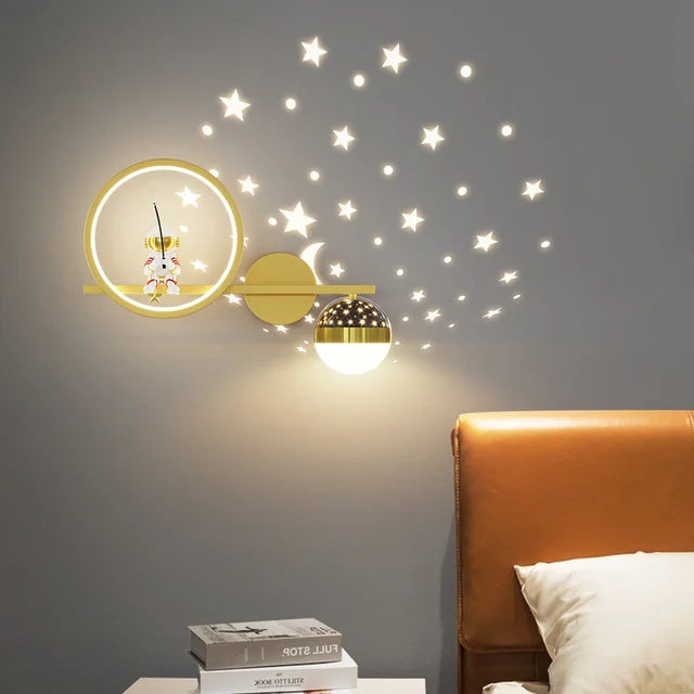 Variant image for Moderne Børnevæglampe med Blødt Lys og Sikker Design til Hyggelig Atmosfære i Børneværelset-2