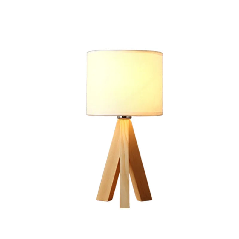 LumoraWood - Wood Opaline bordlampe | Stilfuld og naturlig atmosfære