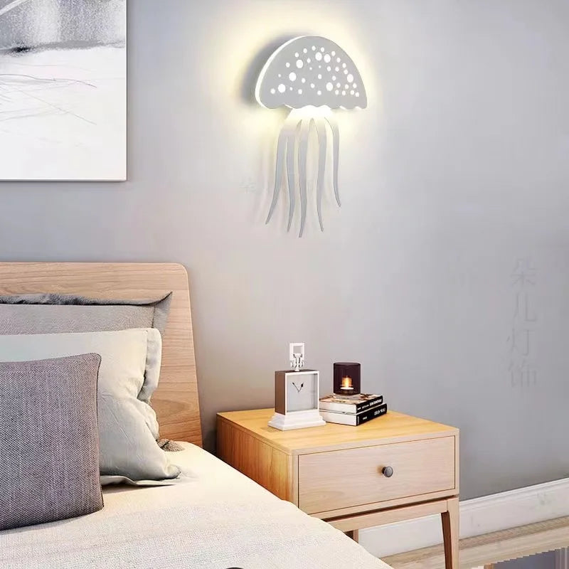 Væglampe Kval med Magisk Ocean Design – Ideel Væglampe til Stue og Børneværelse-3