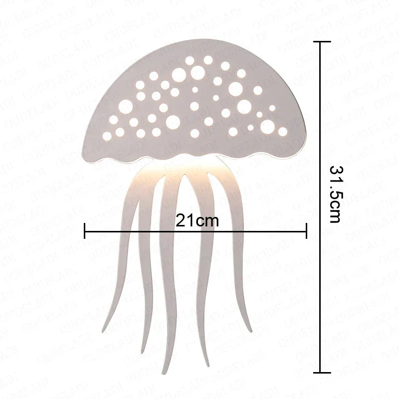 Væglampe Kval med Magisk Ocean Design – Ideel Væglampe til Stue og Børneværelse-6