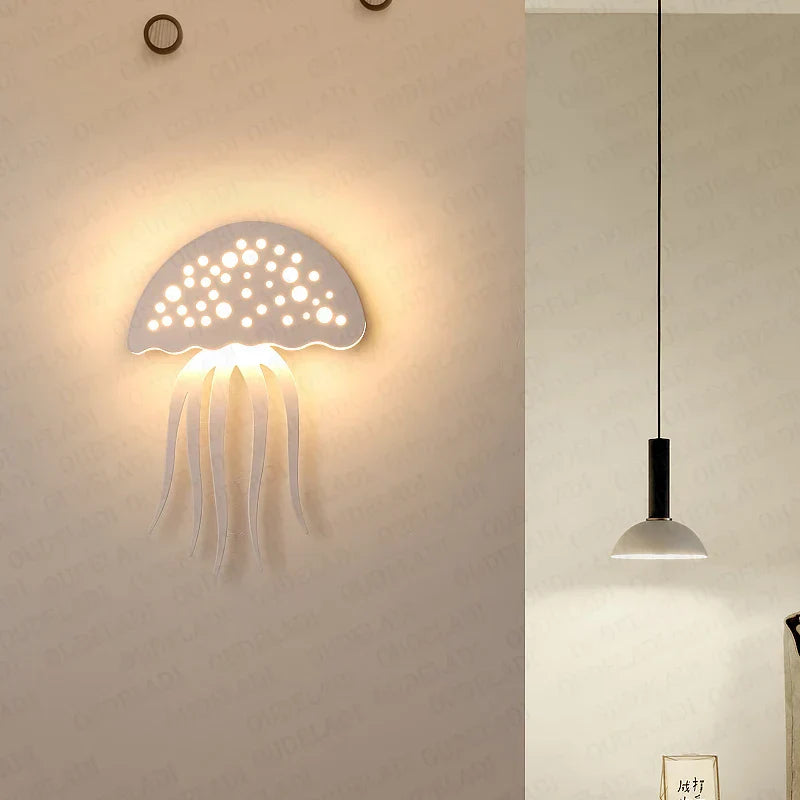 Væglampe Kval med Magisk Ocean Design – Ideel Væglampe til Stue og Børneværelse-1