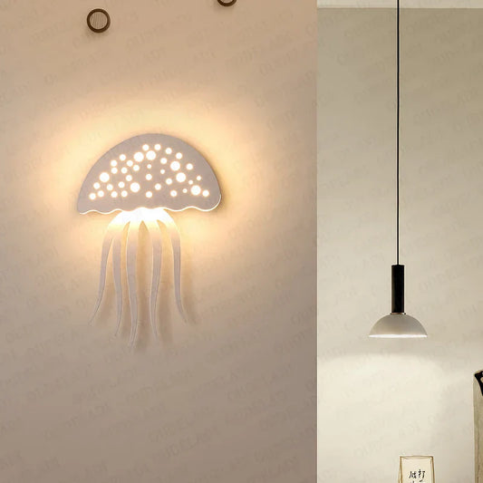 Væglampe Kval med Magisk Ocean Design – Ideel Væglampe til Stue og Børneværelse-1