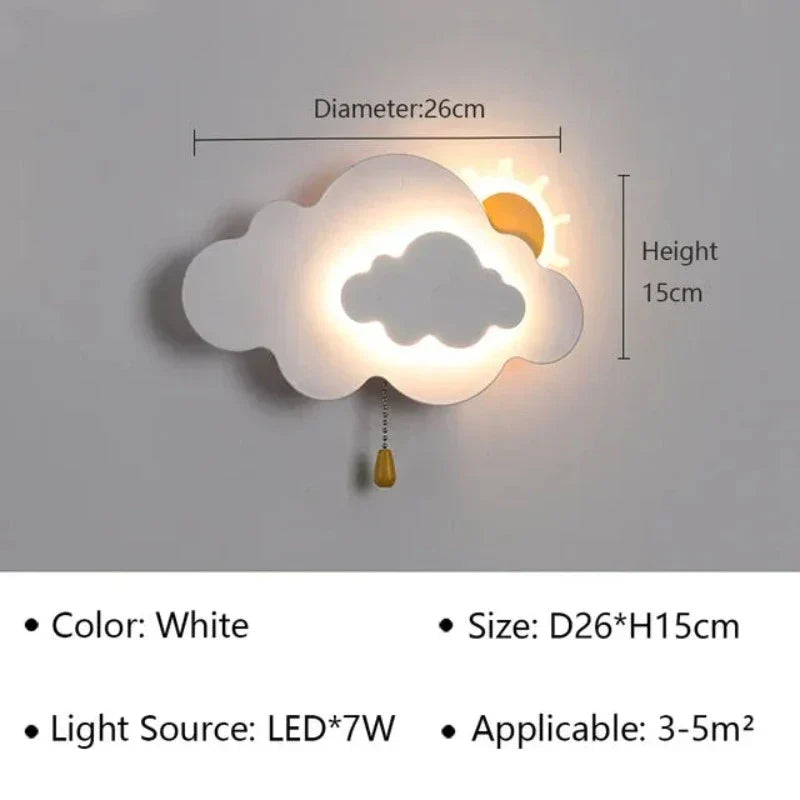 Farverig LED Væglampe til Børneværelser – Energibesparende Belysning med Blødt Lys og Legende Design-5