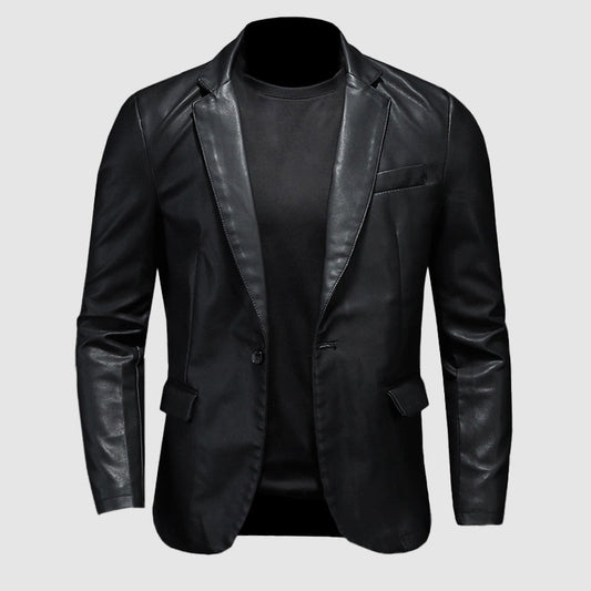 LederLuxe - Elegant læderjakke | Formspændt snit for ubesværet chic
